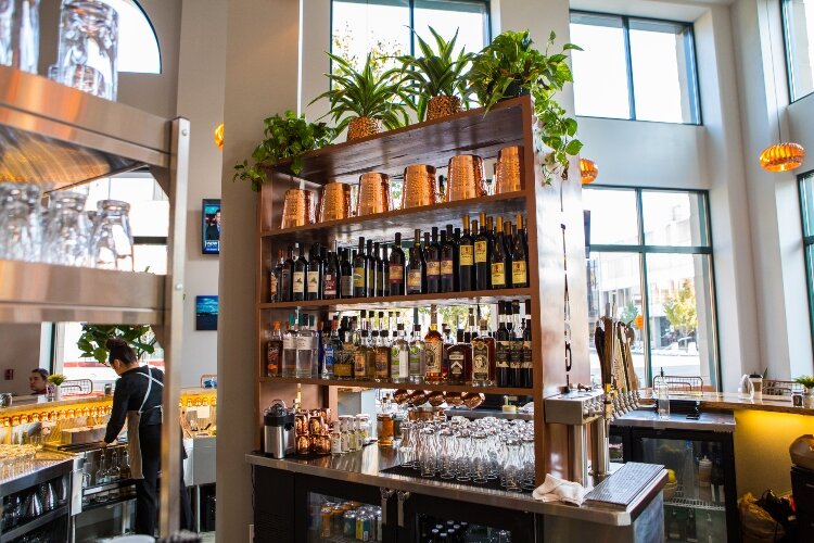 Craft cocktails at MI Table feature Michigan spirits.